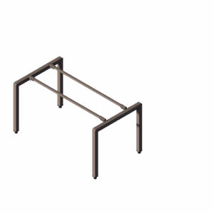 ESTRUCTURA BENCH GRIS GRAFITO DE 50mmx50mm de 600x710mm