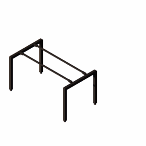 ESTRUCTURA BENCH NEGRO 50mmX50mm de 600mmx710mm